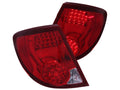 Anzo 2003-2007 Saturn Ion LED Tail lights Red/Clear