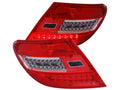 Anzo 2008-2010 Mercedes Benz C Class W204 LED Tail lights Red/Clear