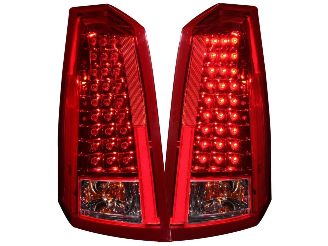 Anzo 2003-2007 Cadillac Cts LED Tail lights Red/Clear