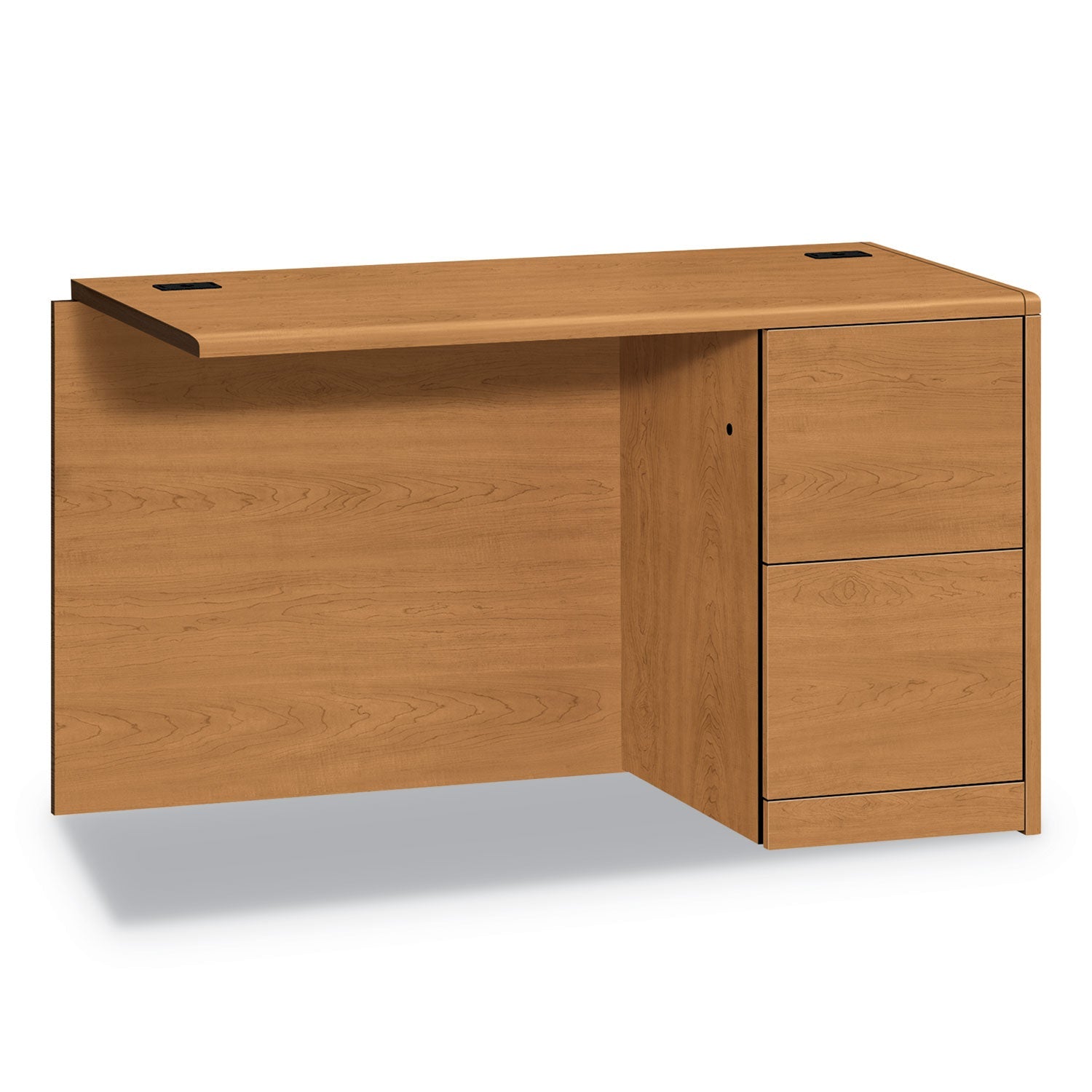 HON 10700 Series Full Right Pedestal Return, 48w x 24d x 29.5h, Harvest