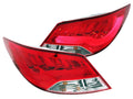 Anzo 2012-2013 Hyundai Accent LED Taillights Red/Clear