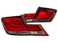 Anzo 2013-2015 Honda Civic LED Taillights Red/Clear