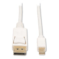 Tripp Lite Mini DisplayPort to DisplayPort 4K Adapter, 10 ft, White