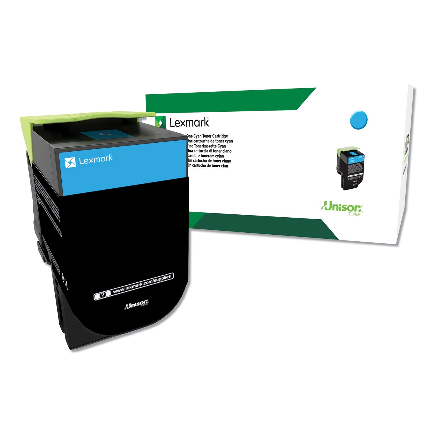 Lexmark C544X4CG Return Program Extra High-Yield Toner, 4,000 Page-Yield, Cyan