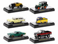 "Auto Meets" Set of 6 Cars IN DISPLAY CASES Release 82 Limited Edition 1/64 Diecast Model Cars by M2 Machines  free shipping USA