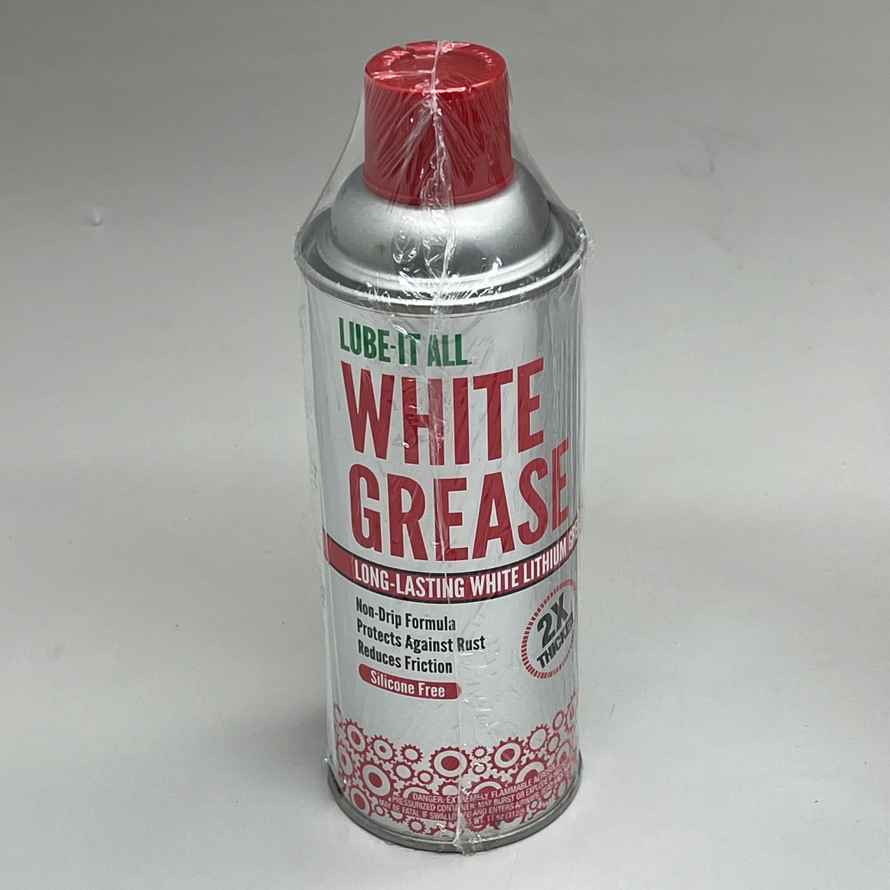 LUBE-IT ALL (2 PACK) Long Lasting Premium White Lithium Grease 11oz WG16