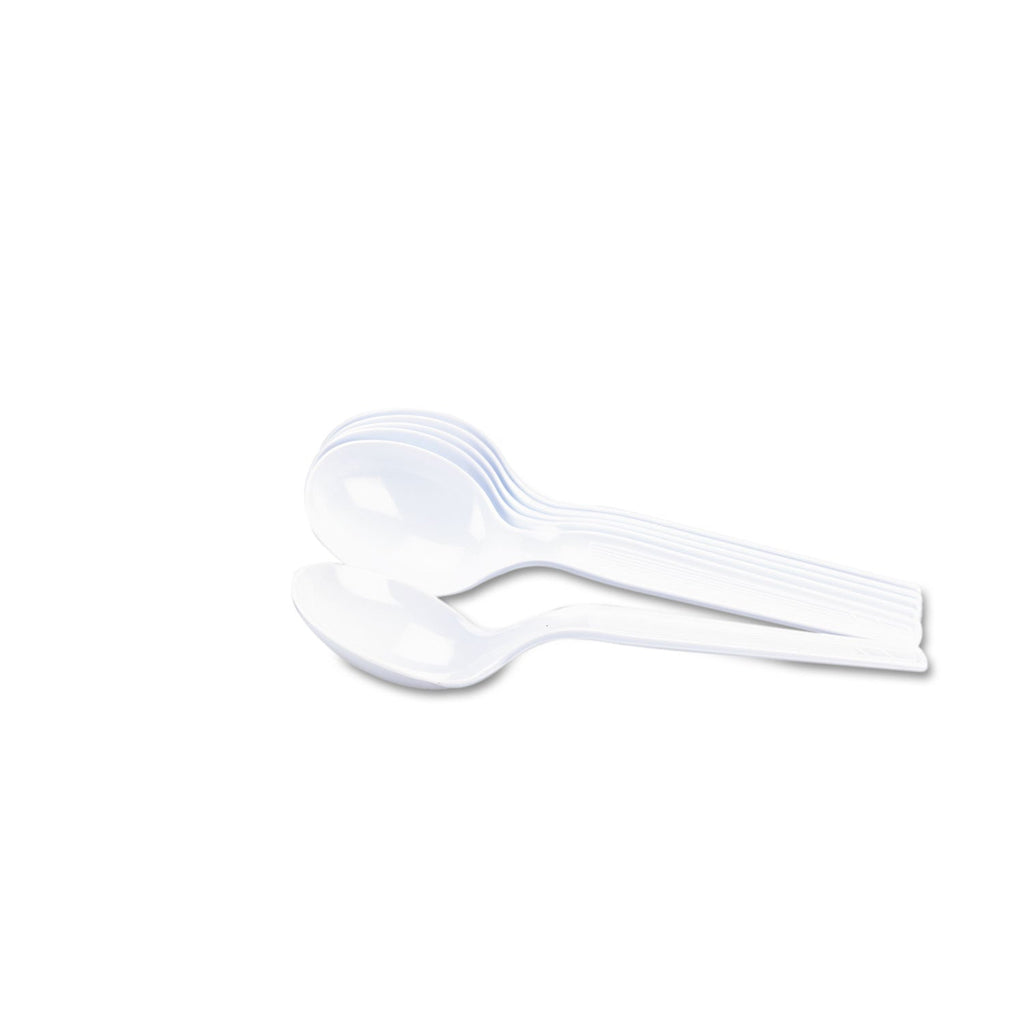 Dixie Plastic Cutlery, Heavy Mediumweight Soup Spoon, 1,000/Carton