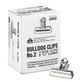 X-ACTO Bulldog Clips, Medium, Nickel, 36/Box