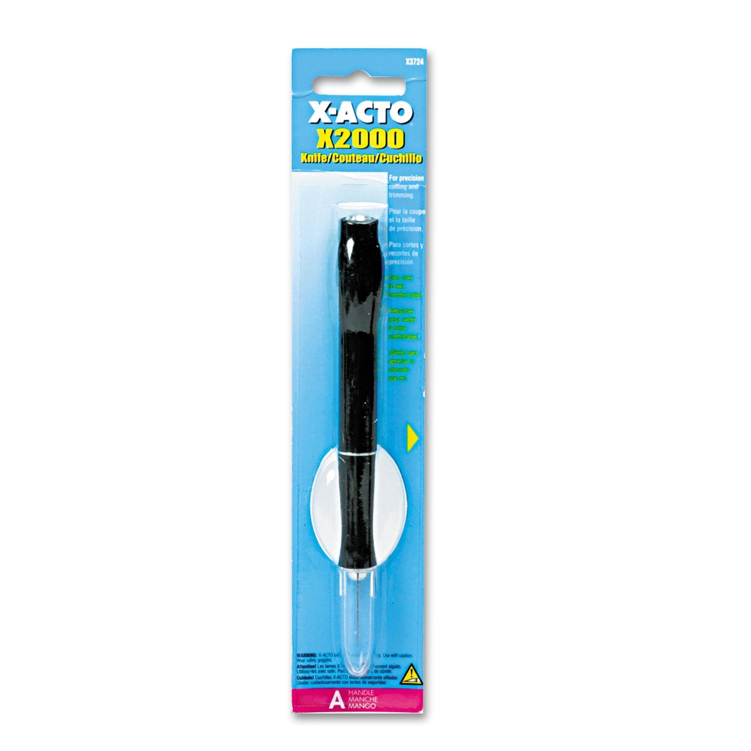 X-ACTO X2000 No-Roll Rubber Barrel Knife with #11 Replaceable Blade and Safety Cap