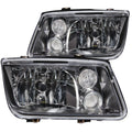 Anzo 1999-2005 Volkswagen Jetta Crystal Headlights Black w/o Bulbs