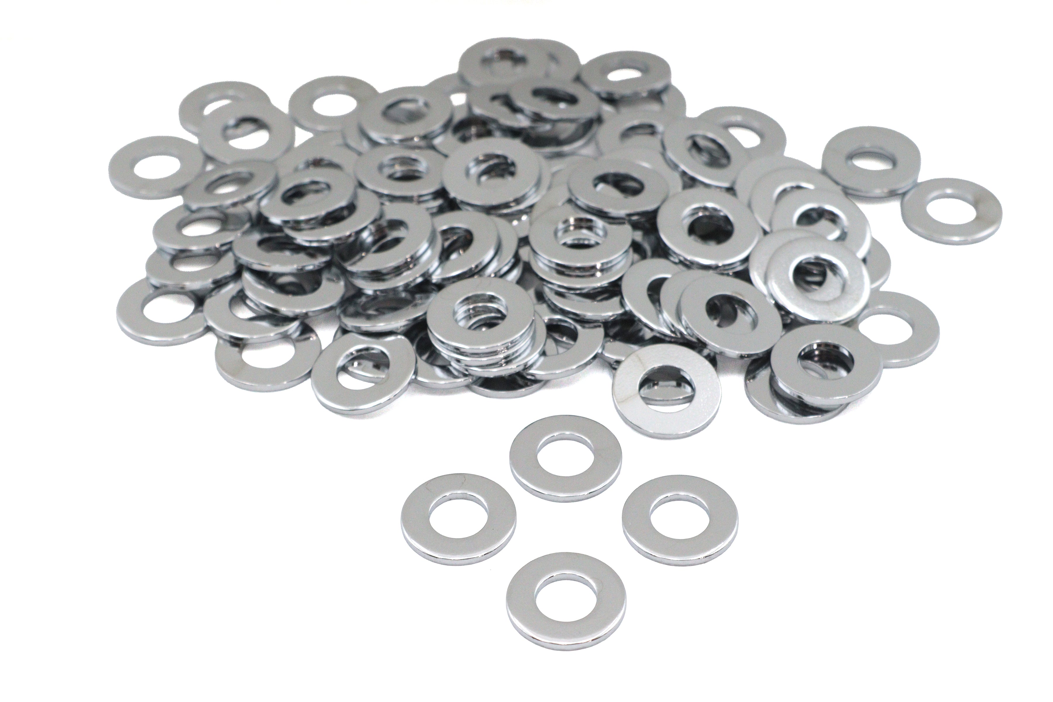 Chrome Flat Washers 5/16 inch Inner Diameter