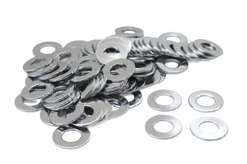 Chrome Flat Washers 7/16 inch Inner Diameter