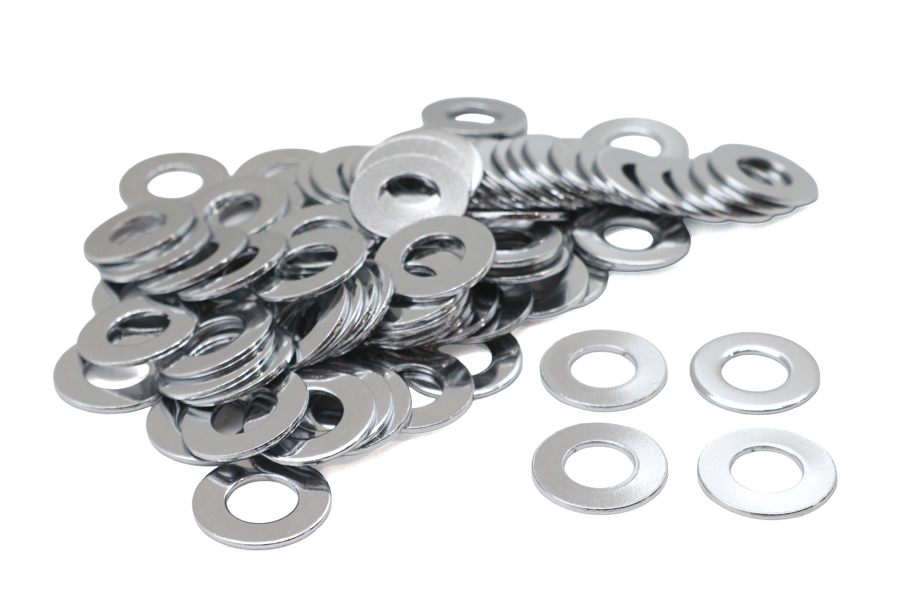 Chrome Flat Washers 7/16 inch Inner Diameter