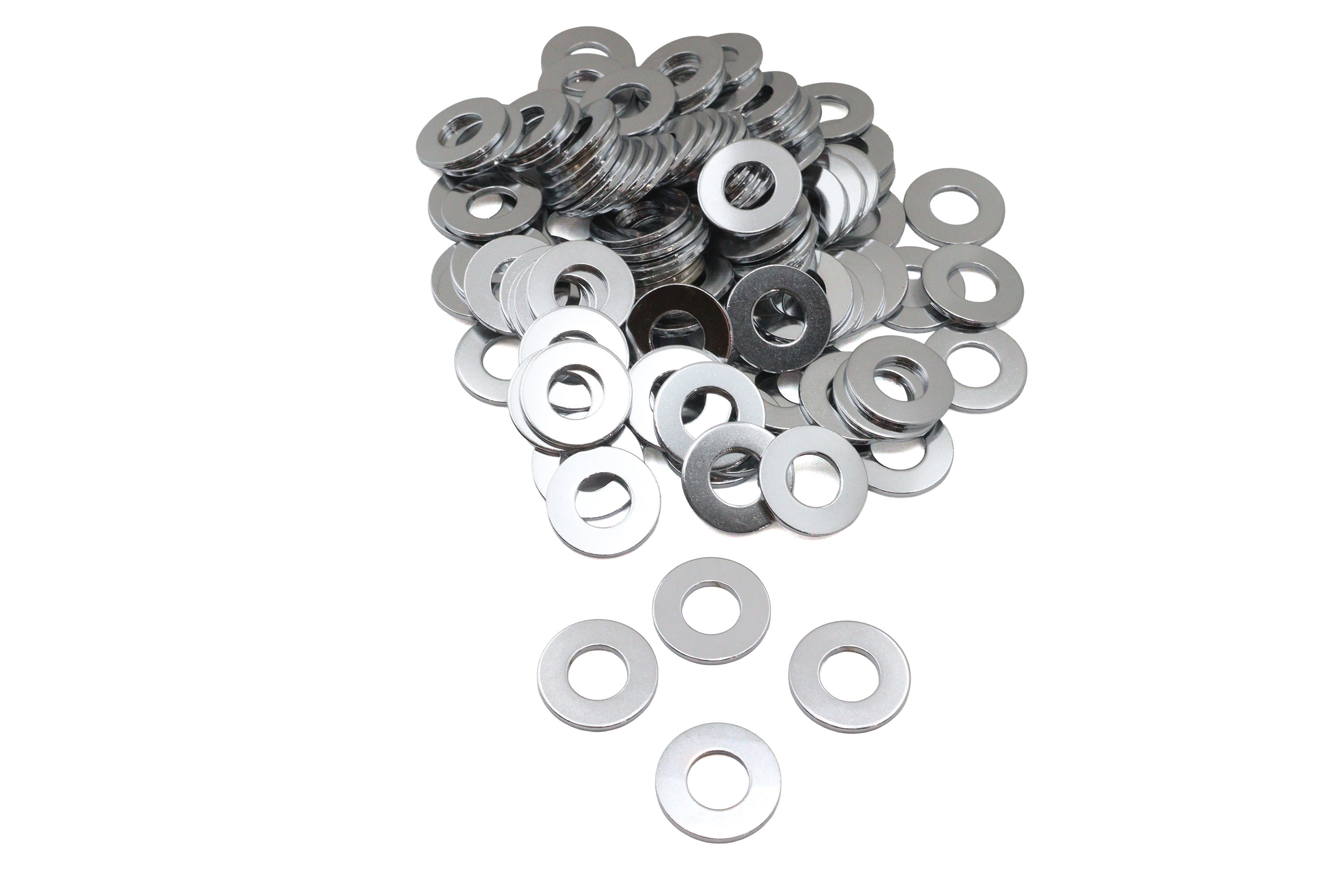Chrome Flat Washers 1/2 inch Inner Diameter