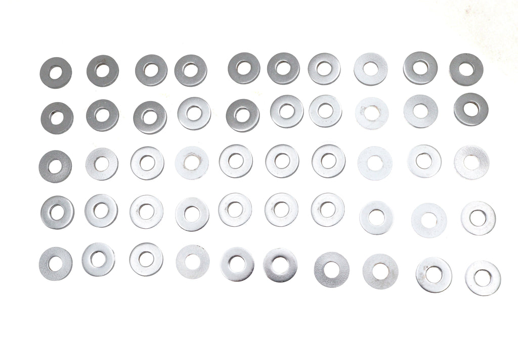 Chrome Flat Washers 1/4 inch, Extra Thick