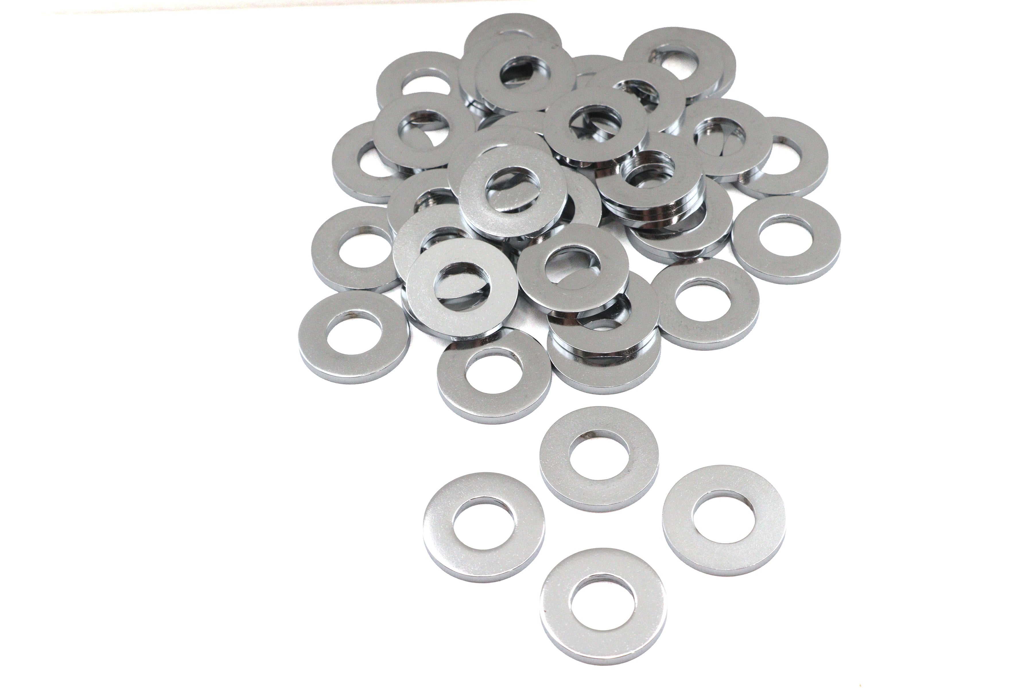 Chrome Flat Washers 7/16 inch, Extra Thick