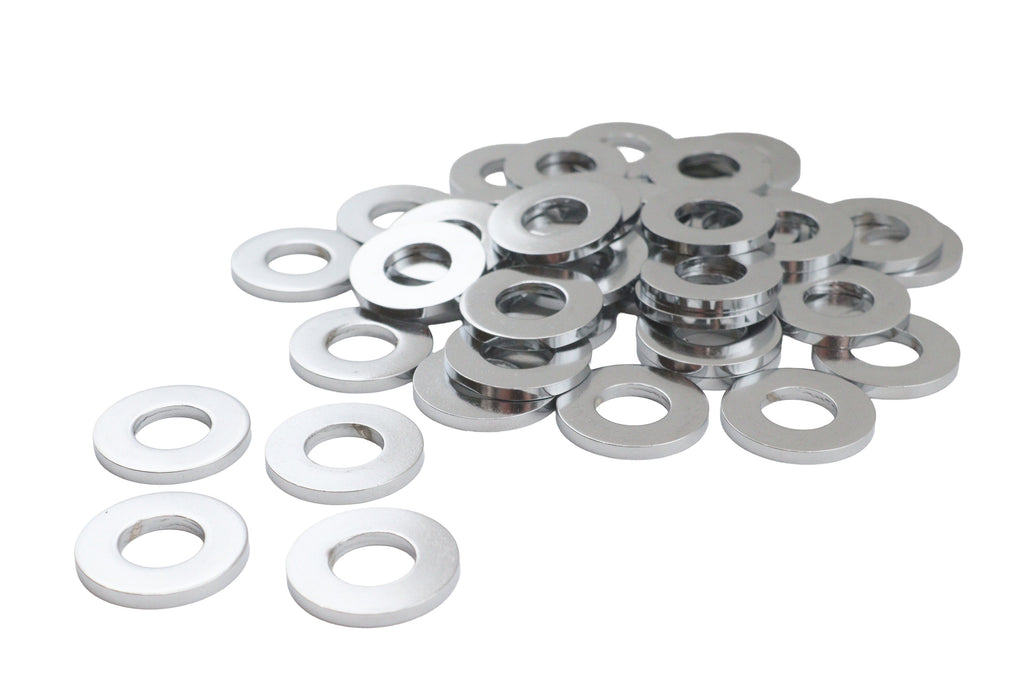Chrome Flat Washers 7/16 inch, Extra Thick