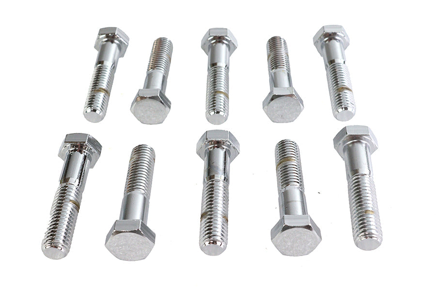 Hex Cap Bolts Chrome 1/2-13 X 2-1/4 inch