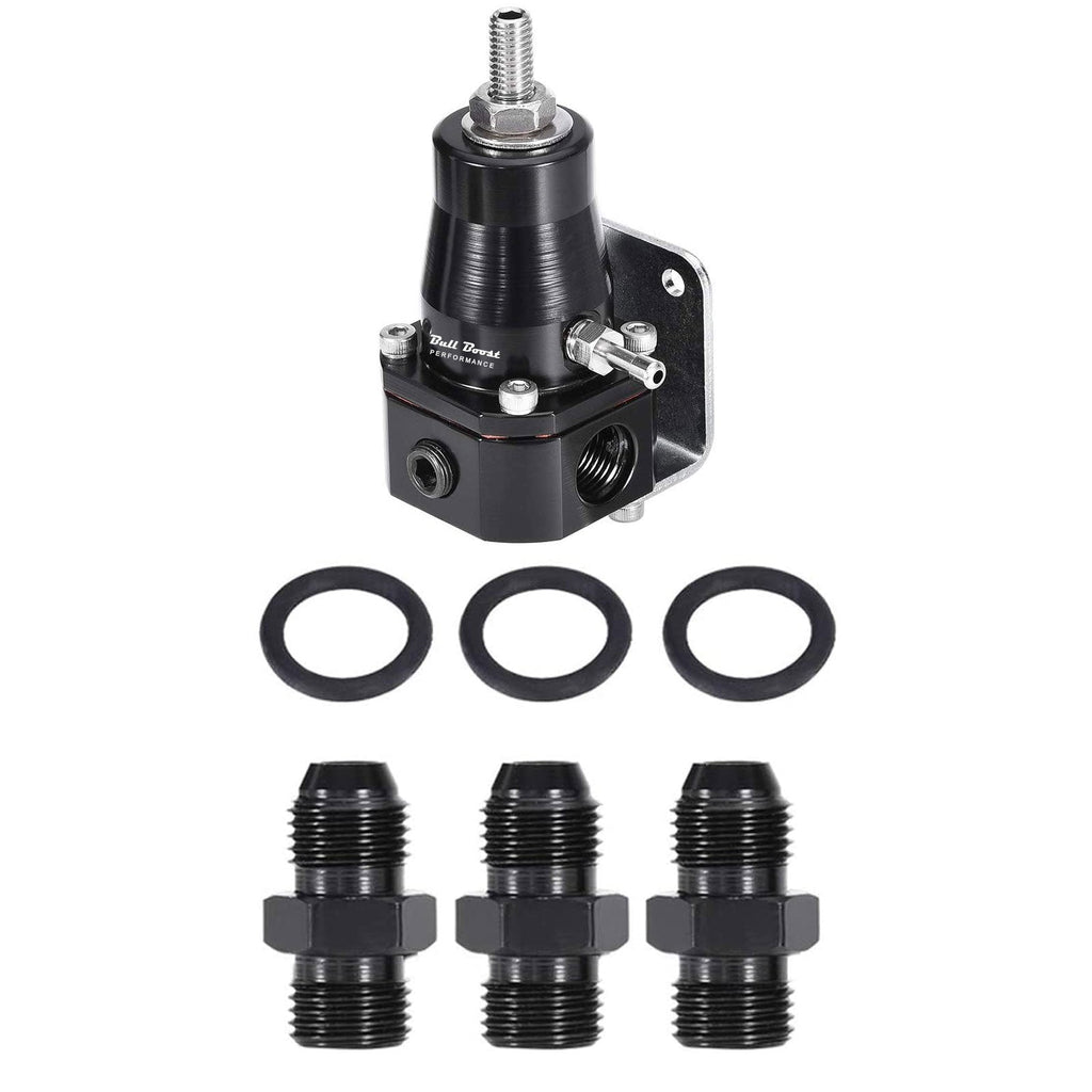 Performance 30 to 70 PSI Universal Fuel Pressure Regulator Gauge AN6