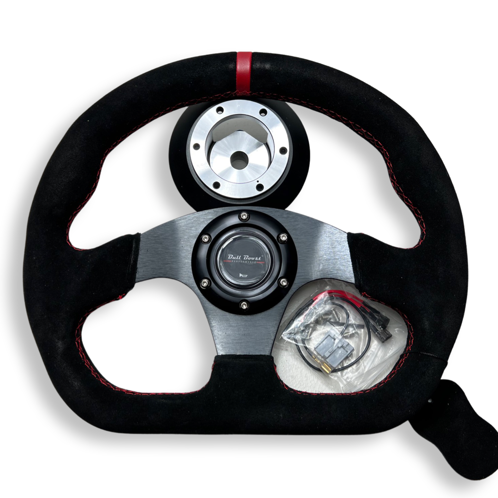 Racing Steering Wheel + Quick Release Short HUB Adapter For Nissan 350Z 370Z