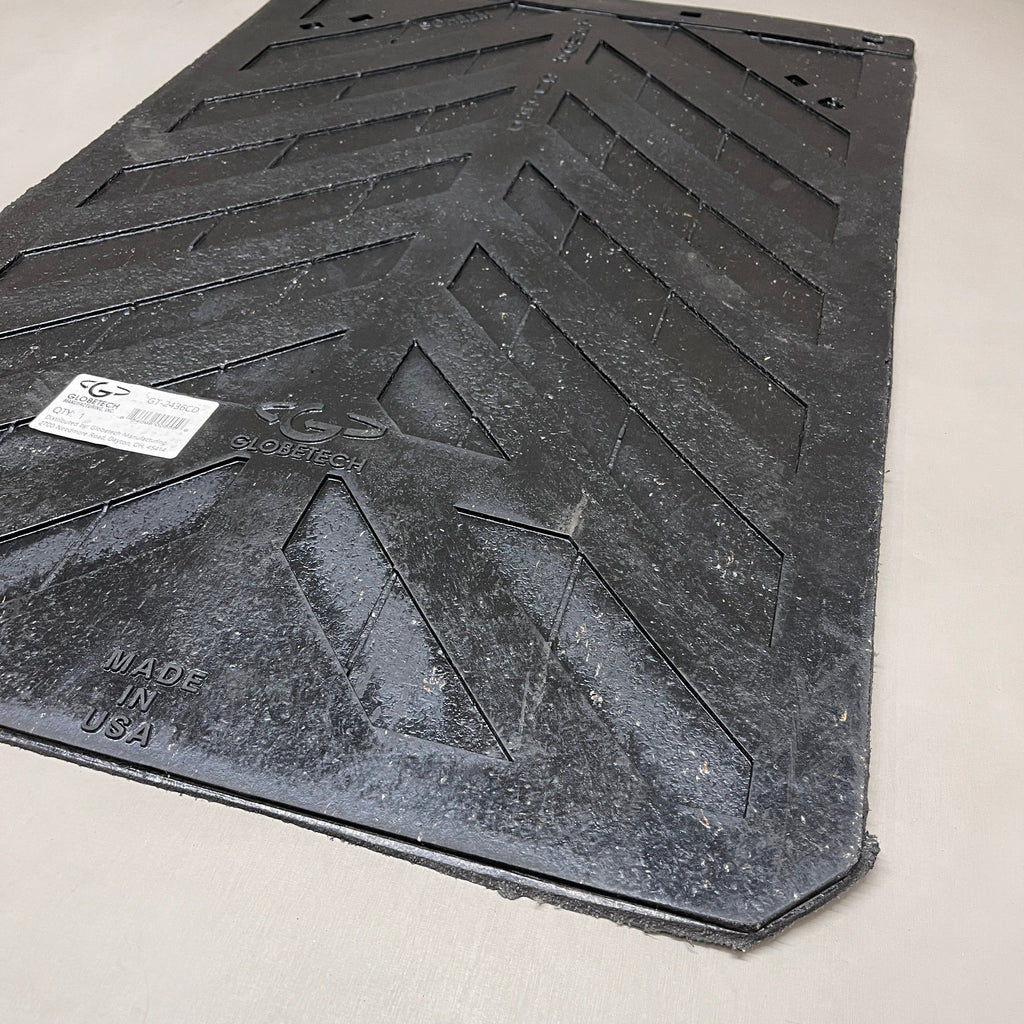 GLOBETECH 2-PACK! Rubber Mud Flaps 24" W x 36" L Black 2436CD (New)