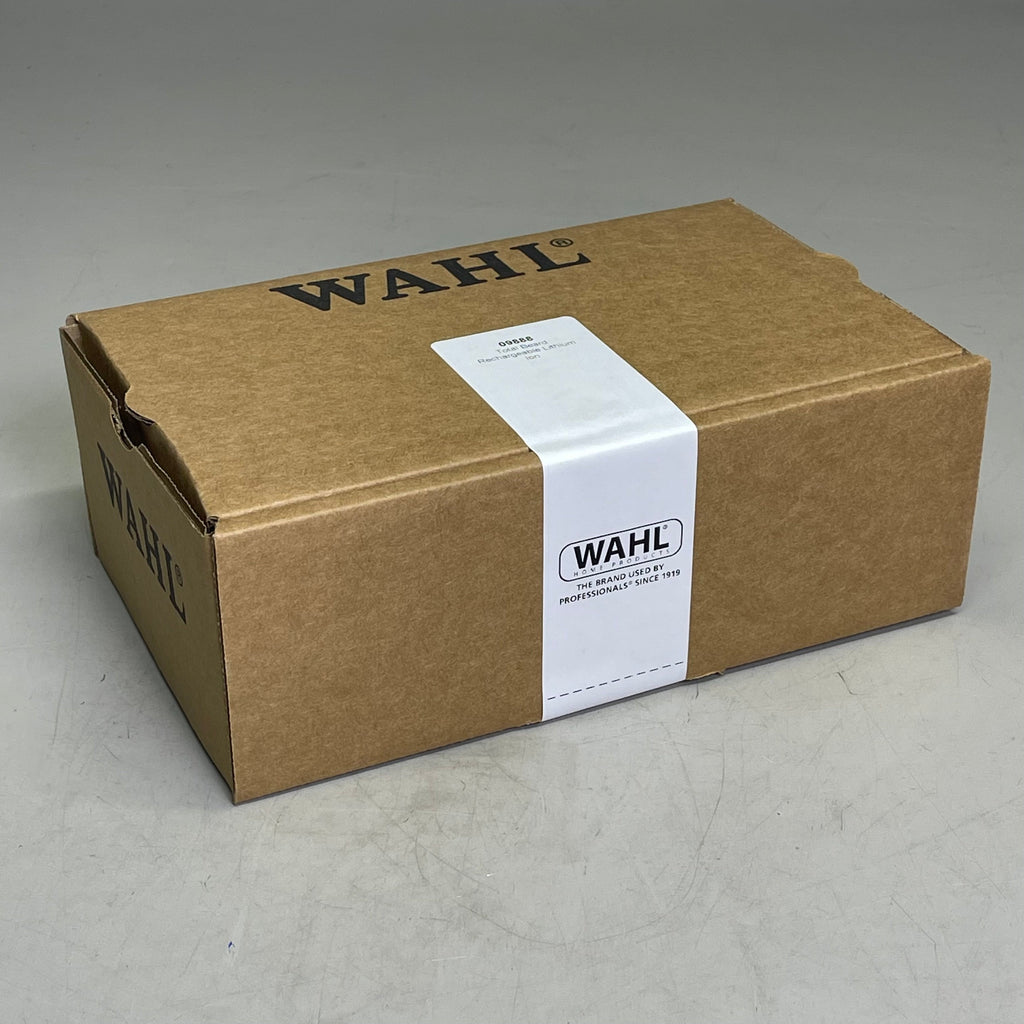 WAHL Lithium Ion Total Beard Trimmer Rechargeable Cordless Black Silver 09888