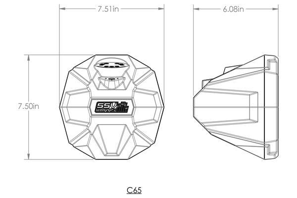 SSV Works 6.5in Cage-Mount Plug-&-Play Speaker Pods for 2020-2024 Polaris RZR Pro with Ride Command