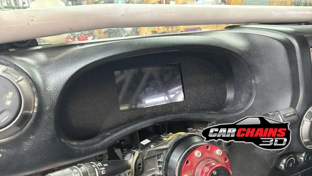 Digital Dash Beauty Backplate Insert for 2011-2018 Jeep Wrangler JK - CarChains3d