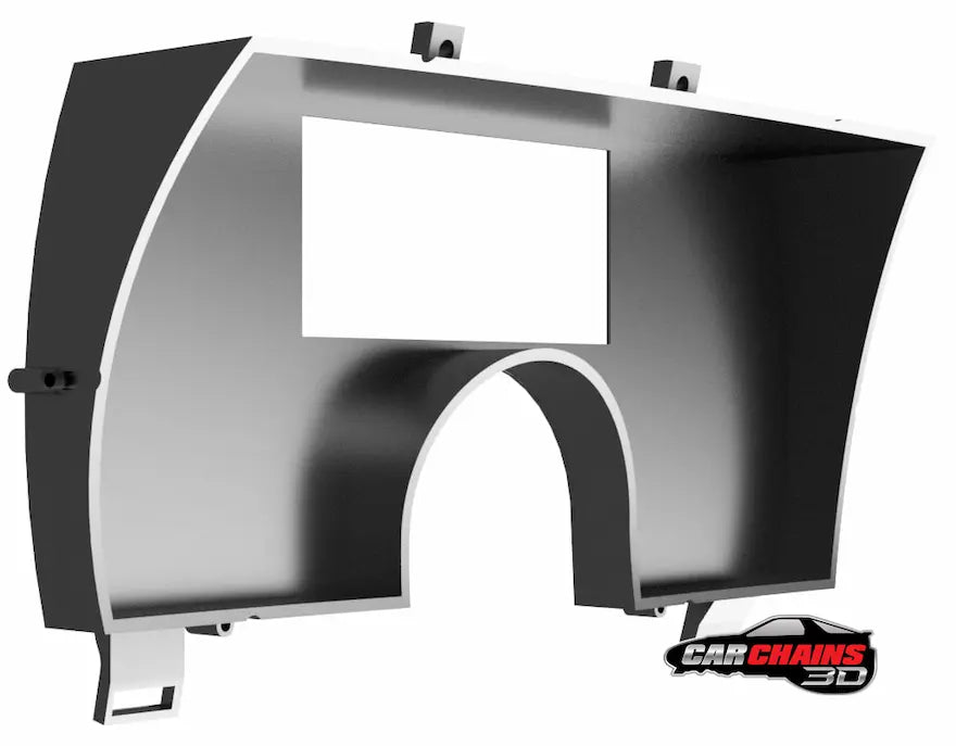 3D Printed Digital Dash Bezel for 1990-1992 Late 3rd Gen Chevrolet Camaro - CarChains3d