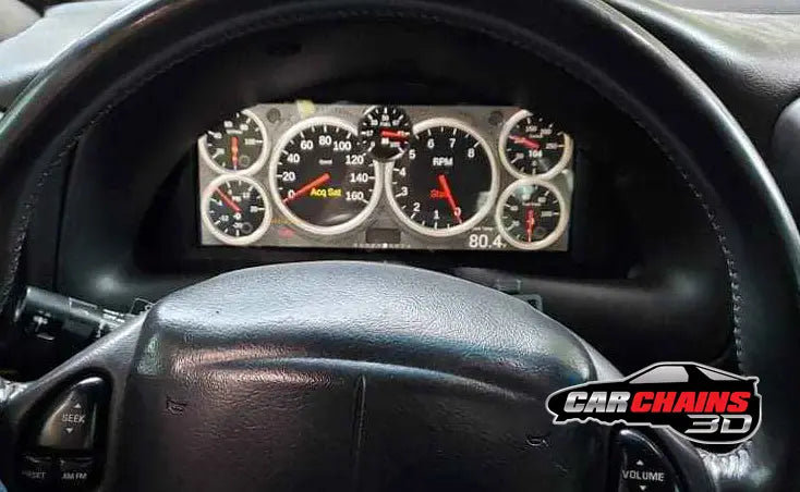3D Printed Digital Dash Bezel for 1997-2002 Late 4th Gen Chevrolet Camaro - CarChains3d