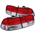 Anzo 1996-2000 Honda Civic Tail lights Red/Clear