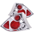Anzo 2001-2003 Honda Civic Taillights Chrome w/ Halo