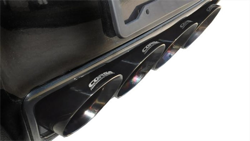 Corsa Performance 2015 Chevy Corvette Z06 2.75in Axle Back Exhaust Black Dual Rear