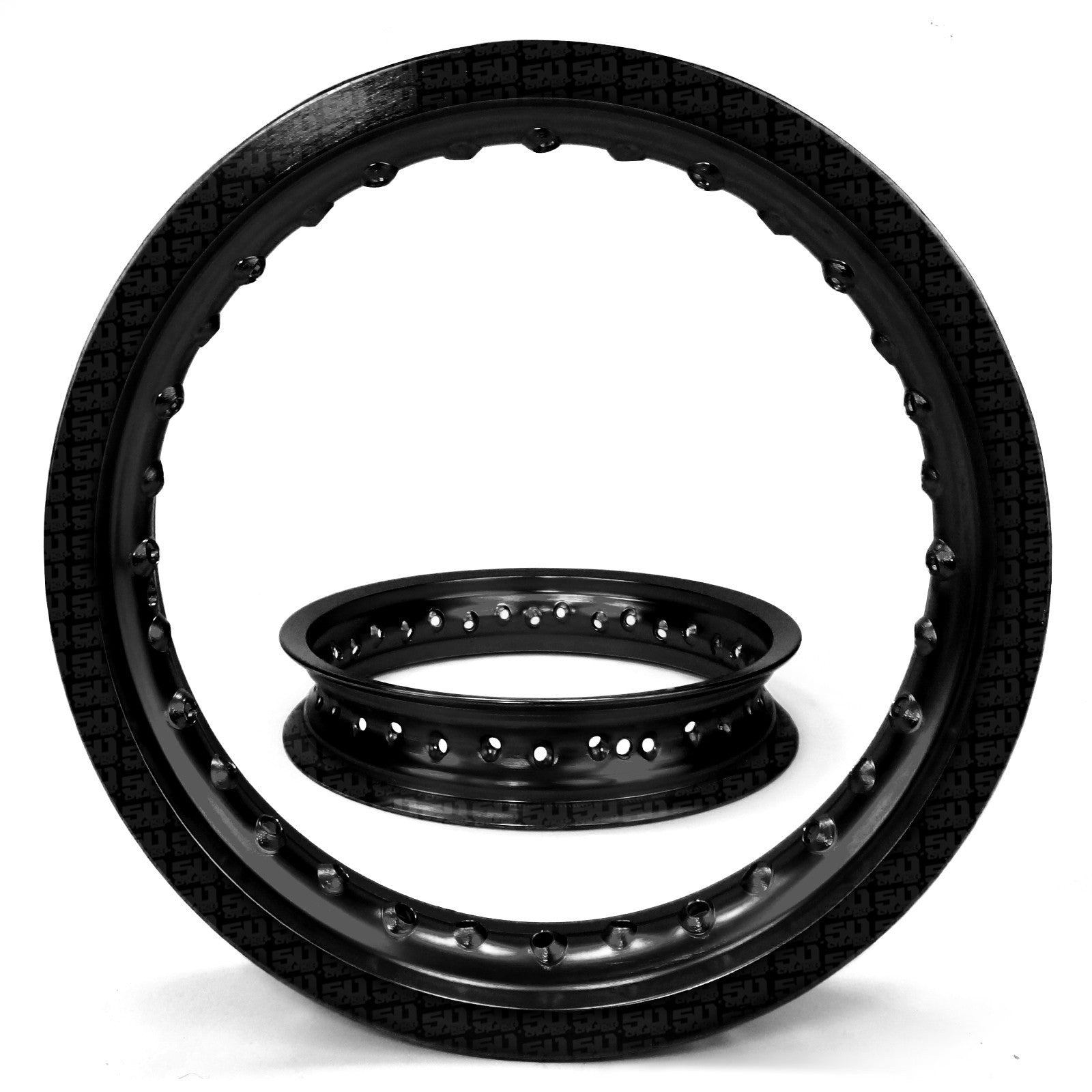 2 Pit Bike Rims 10 inch 28 Hole + Spokes