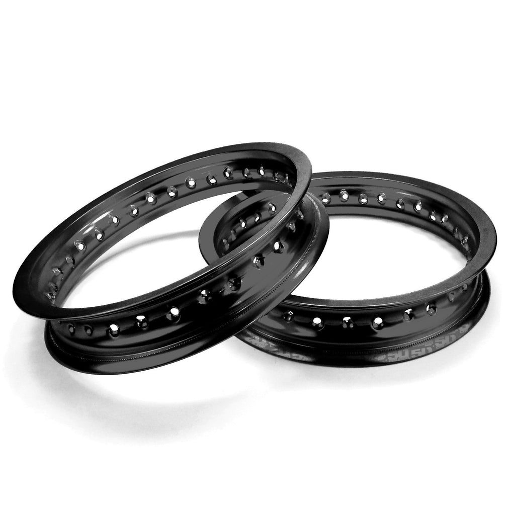 2 Pit Bike Rims 10 inch 28 Hole + Spokes