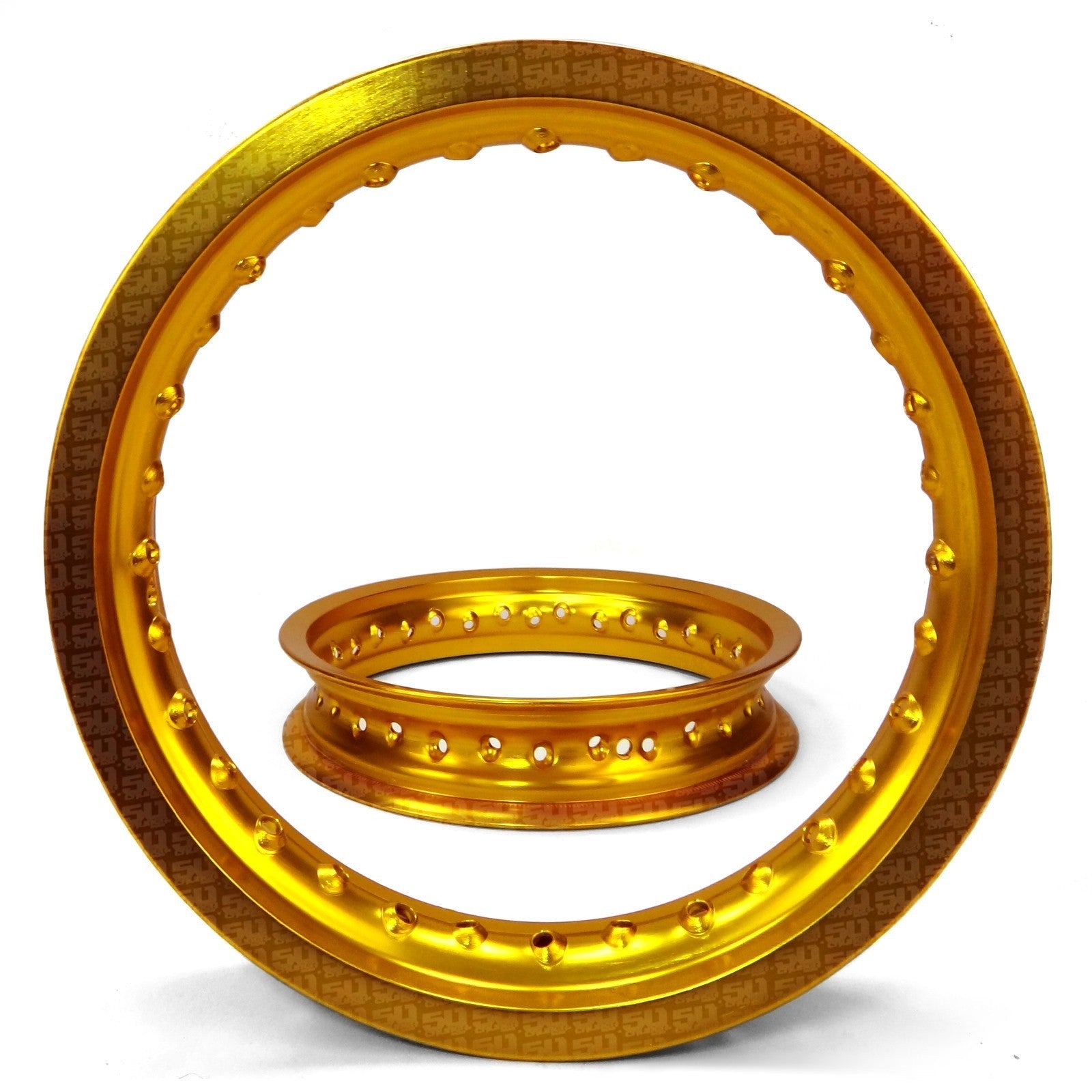 2 Pit Bike Rims 10 inch 28 Hole + Spokes
