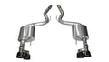 Corsa Performance Axle Back Exhaust Black Quad Tips for 15-16 Ford Mustang GT 5.0 3in