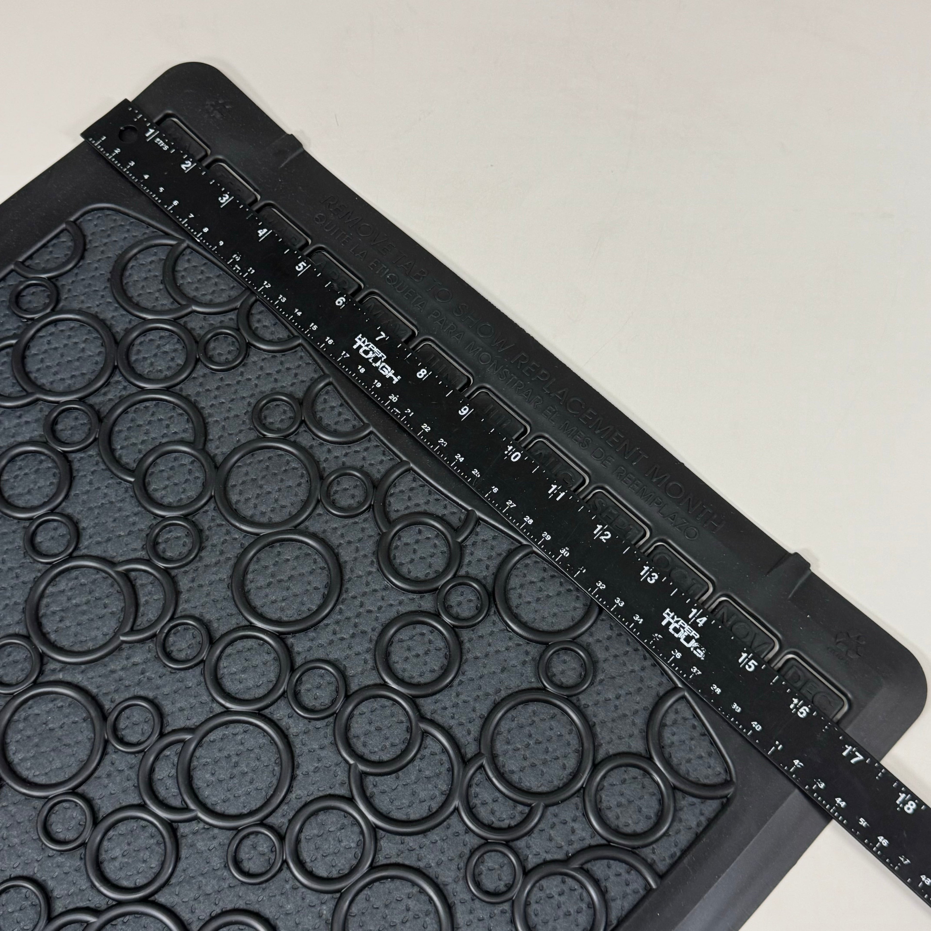 BOARDWALK (6 PACK)Urinal Mats 2.0 Include Month Markers for Replacing 17.5"x20"