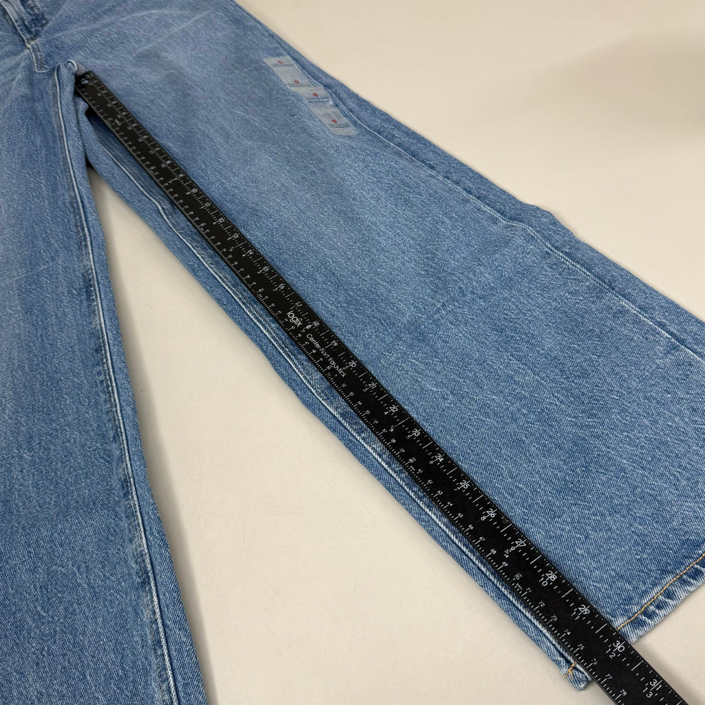 OLD NAVY Extra High-Waisted Sky-Hi Wide-Leg Jeans SZ 0