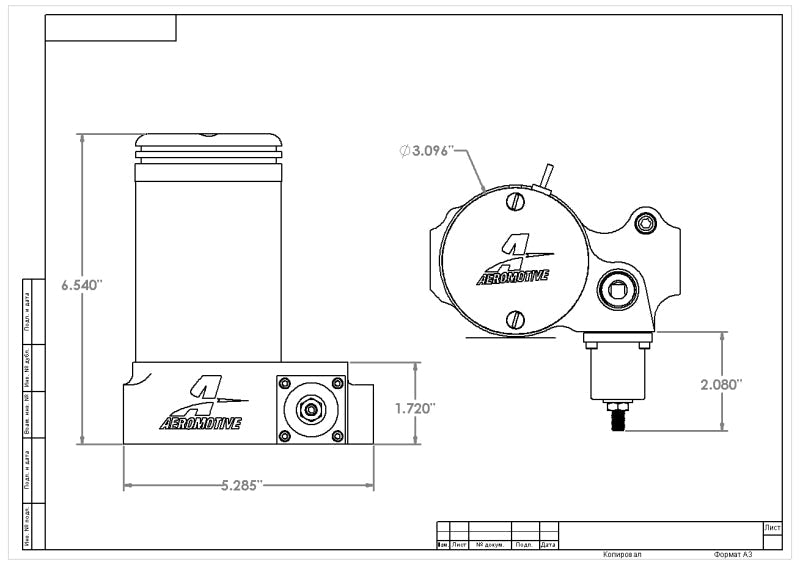 Aeromotive A2000 Carbureted Fuel Pump