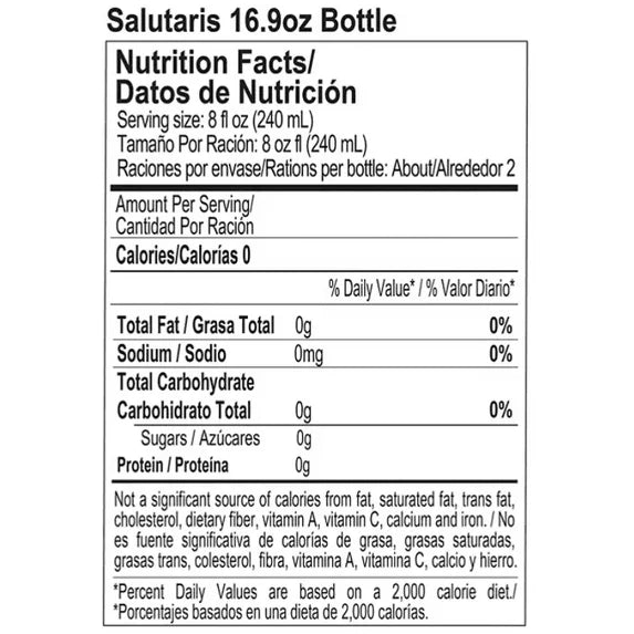 Salutaris Mineral Water 16oz (24 Pack)