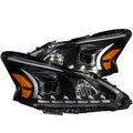 Anzo 2013-2014 Nissan Altima Projector Headlights w/PlankStyle Design Black