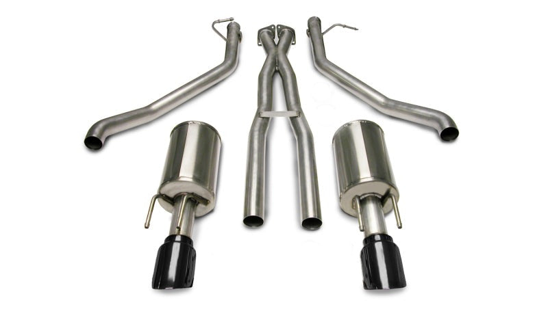 Corsa Performance 2.5" Dual Rear Exit Cat-Back Exhaust System with 4.0" Tips Sport Sound