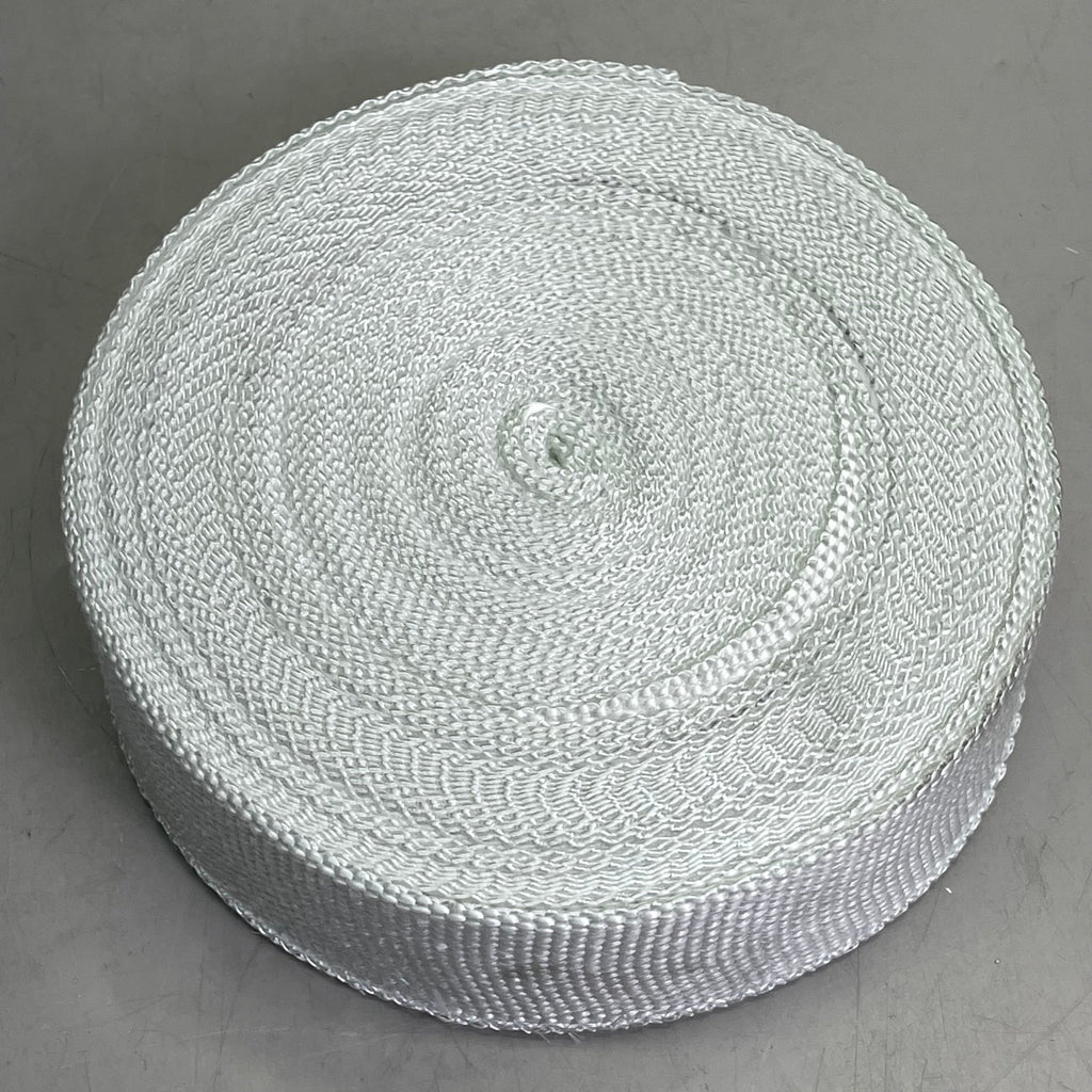Industrial Grade Plain Fiberglass Tape White 1/16" x 2" x 100 ft