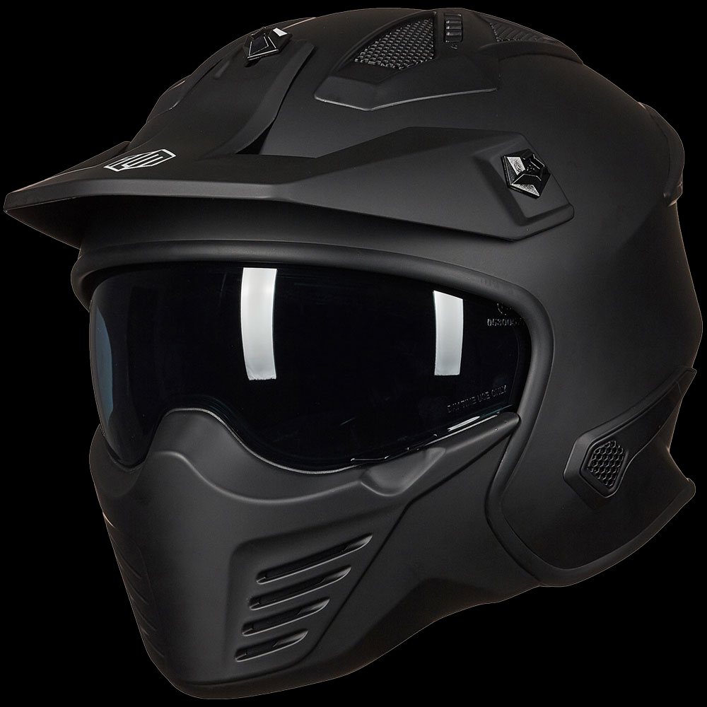 ILM Open Face Motorcycle 3/4 Half Helmet Model 726X