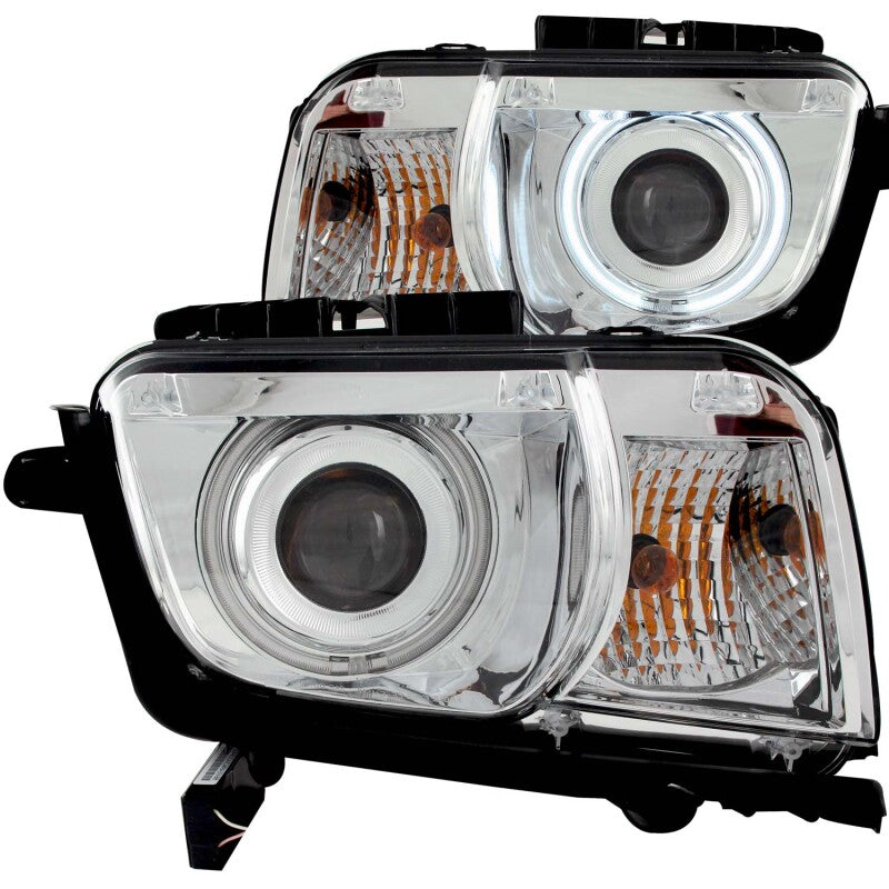Anzo 2010-2013 Chevrolet Camaro Projector Headlights w/ Halo Chrome (CCFL)