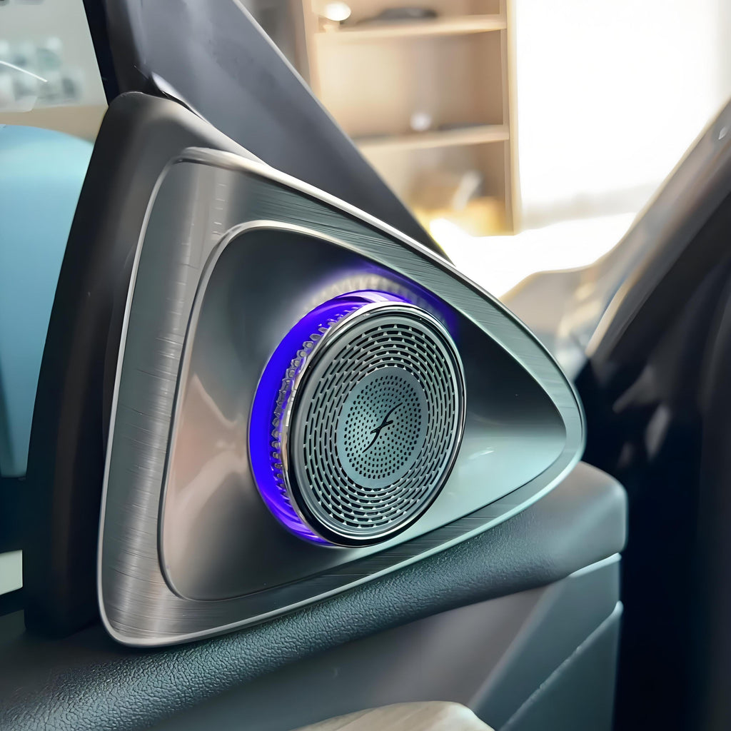 TESERY 4D Rotating LED Ambient Tweeter Speakers for Model Y Juniper / Model 3 Highland