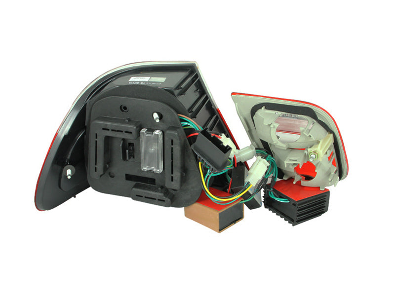 Anzo 2000-2003 BMW 3 Series E46 LED Tail lights Red/Clear