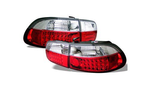 Spyder Auto Honda Civic 92-95 2/4DR LED Tail Lights Red Clear