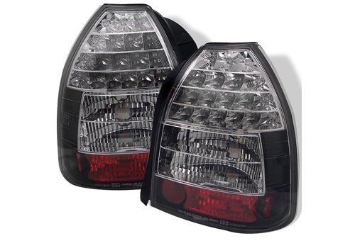 Spyder Auto Honda Civic 96-00 3DR LED Tail Lights Black